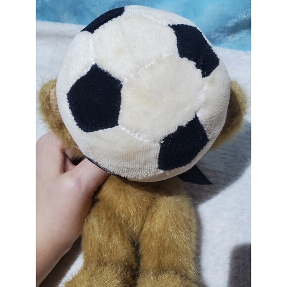 Boyds Bears B.B. Soccer Thinkin Of Ya Series The Head Bean Collection Plush 8" - Picture 7 of 9